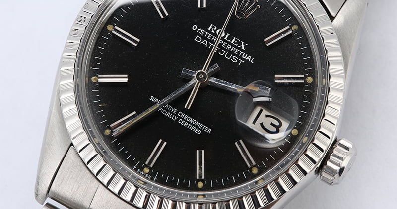 Pre-Owned Rolex Datejust 16030 Black Dial