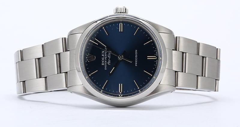 Certified Rolex Air-King 5500 Blue Dial