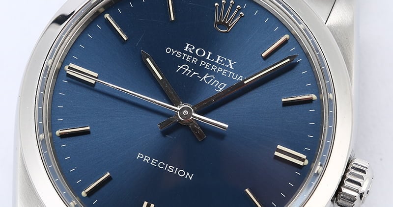 Certified Rolex Air-King 5500 Blue Dial