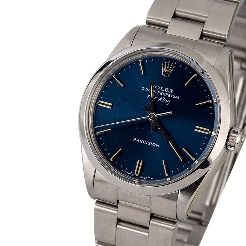 Certified Rolex Air-King 5500 Blue Dial