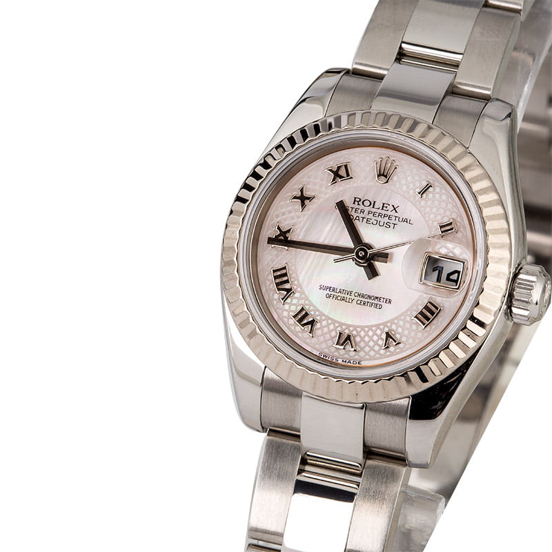 Rolex Ladies Datejust 179174 MOP Dial Steel Oyster