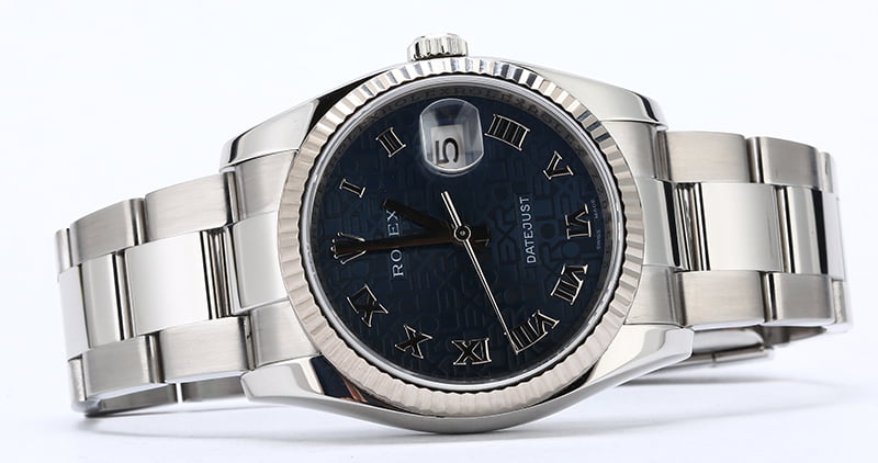 Rolex Datejust 116234 Blue Jubilee Roman Dial