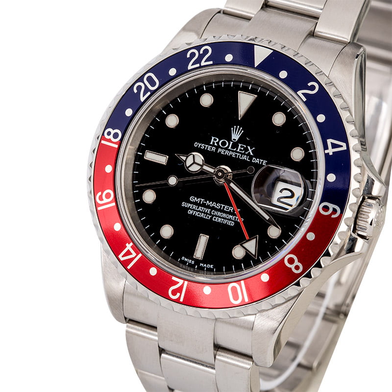 Rolex GMT-Master II 'Pepsi' 16710 No Holes