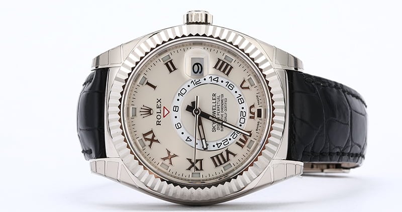 Unworn Rolex Sky-Dweller 326139 Ivory Dial