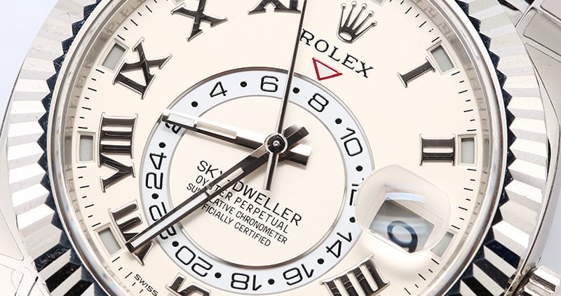 Unworn Rolex Sky-Dweller 326139 Ivory Dial