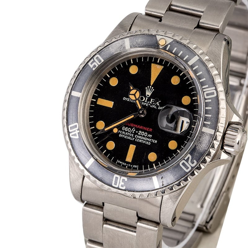 Vintage 1975 Rolex Red Submariner 1680