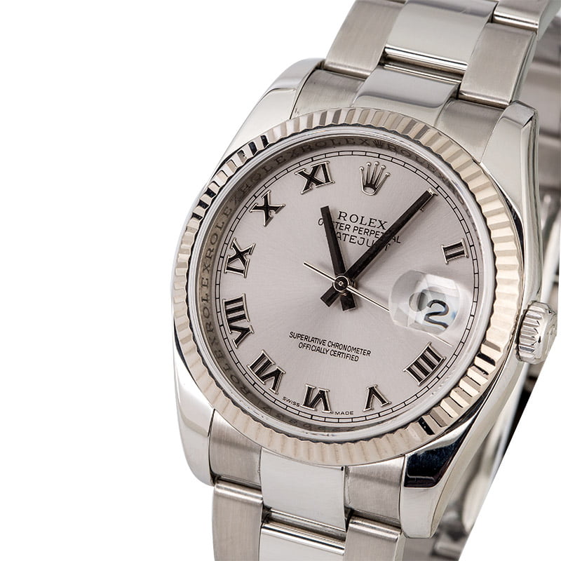 Used Rolex Datejust 116234 Rhodium Dial Steel Oyster