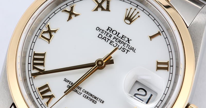 Rolex Datejust 16203 White Dial