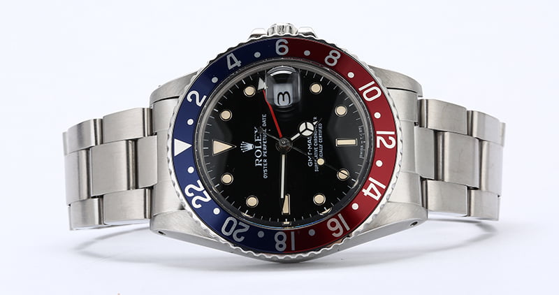 PreOwned Rolex GMT-Master 16750 'Pepsi' Insert