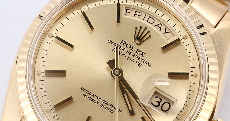 Rolex President 1803 Champagne Index Dial