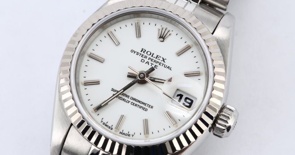 Rolex Ladies Datejust 69174 White Dial