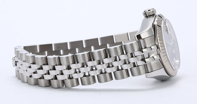 Rolex Ladies Datejust 179174 Black Diamond Dial