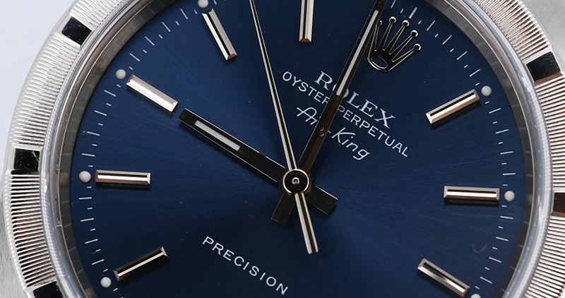 Rolex Air-King 14010 Blue Index Dial