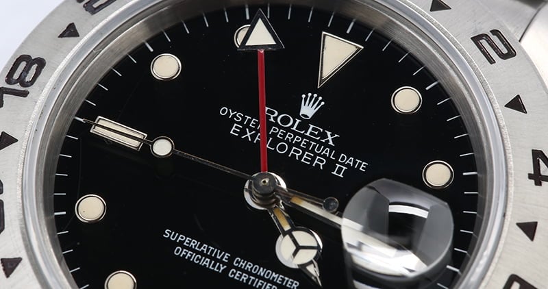 Rolex Explorer 16550 Black Dial with Red GMT Hand