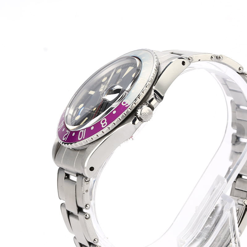 Vintage 1965 Rolex GMT-Master 1675 Fuchsia Bezel