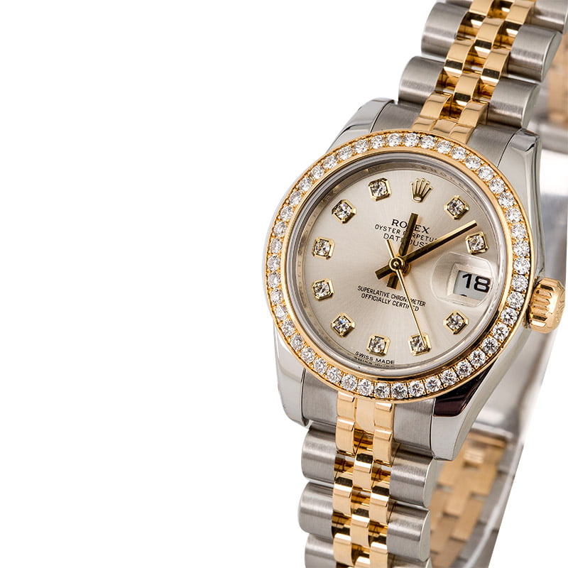 Rolex Ladies Datejust 179383 Diamond Bezel