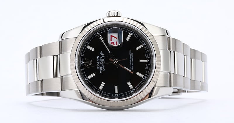 Rolex Datejust 116234 Black Dial with Steel Oyster