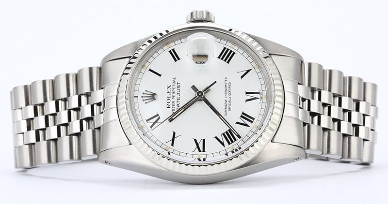 Rolex Datejust 16014 White Buckley Dial