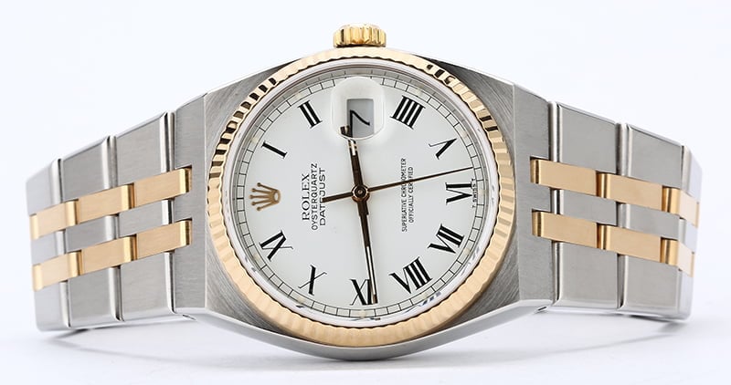 Rolex OysterQuartz Datejust 17013 Two Tone Integral