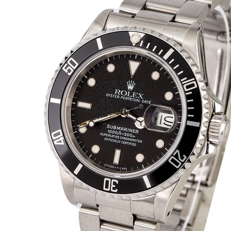 Steel Rolex Submariner 168000