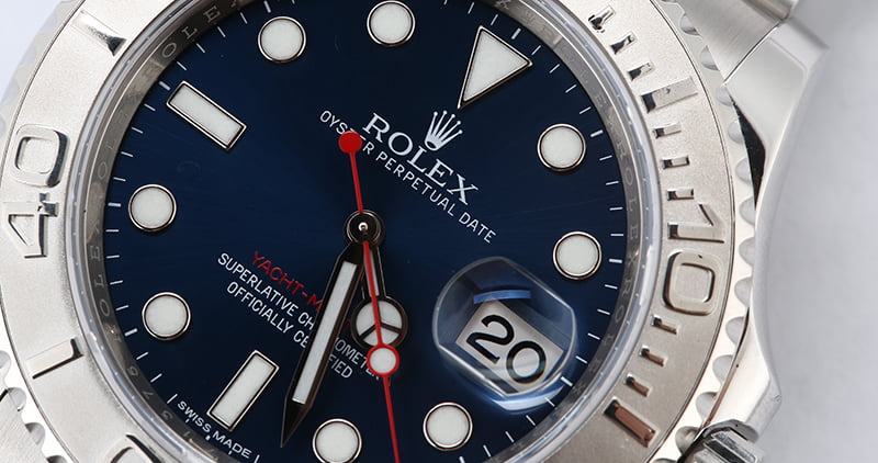Pre-Owned Men's Rolex Yacht-Master 116622 Blue Dial