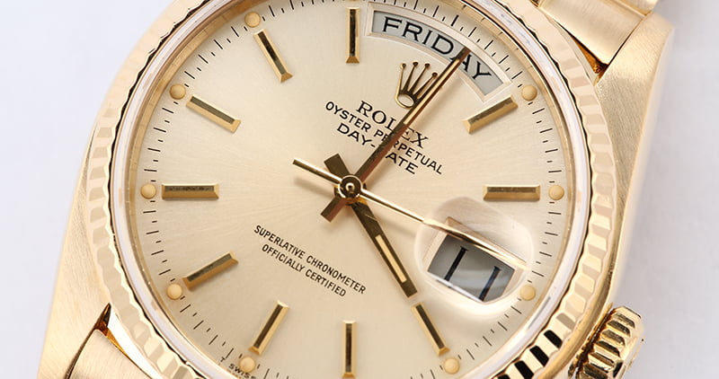 Certified Rolex President 18038