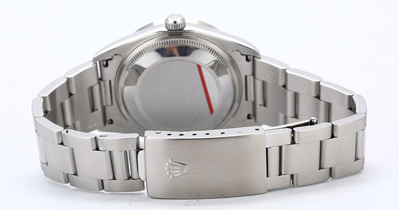 Rolex Date 15210 Black Dial with Steel Oyster