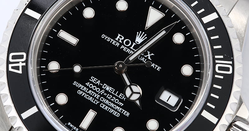 Rolex Sea-Dweller 16600 Diving Bezel