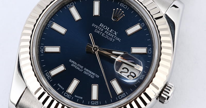 Rolex Datejust 116334 Blue Luminous Dial