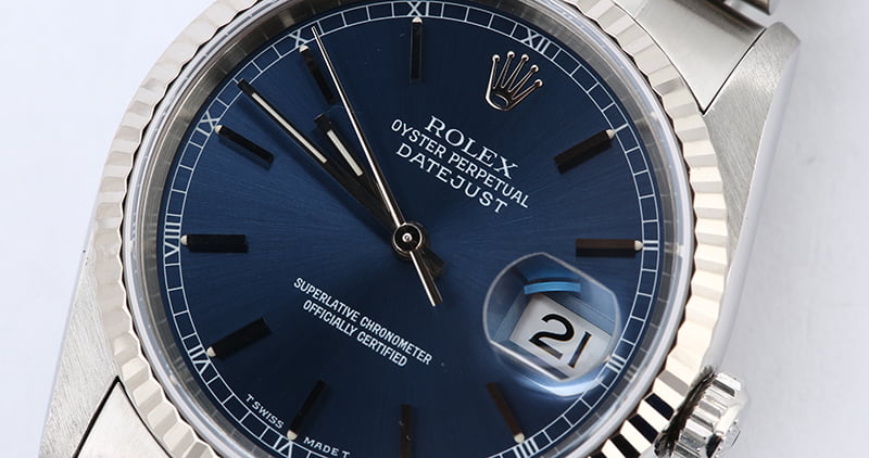 Used Rolex Datejust 16234 Blue Dial