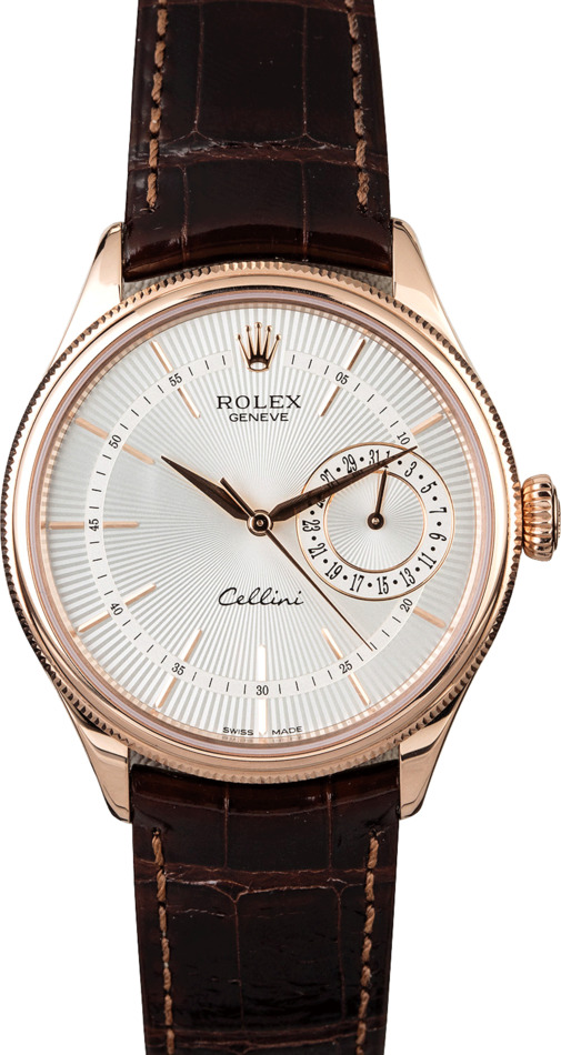 Rolex Cellini 50515 Silver Guilloche Dial