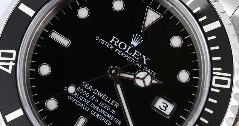 Rolex Sea-Dweller 16600 Black Timing Bezel