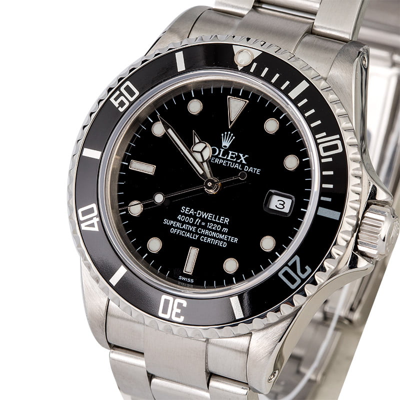 Rolex Sea-Dweller 16600 Black Timing Bezel