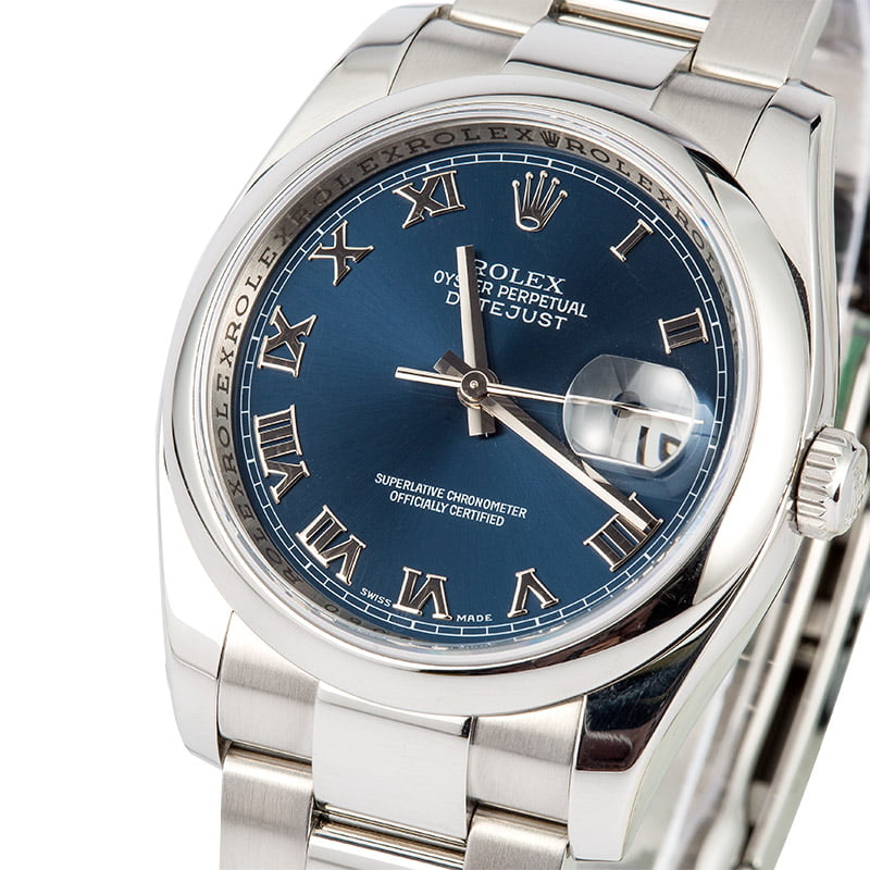 Unworn Rolex Datejust 116200 Blue Dial