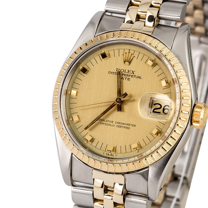 PreOwned Rolex Date 1505 Two Tone Jubilee