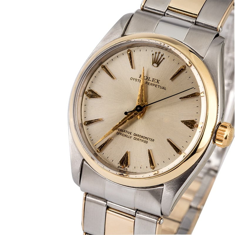 Vintage Rolex Oyster Perpetual 1002 Two Tone