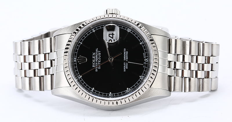 Pre-Owned Rolex Datejust 16234 Black Dial