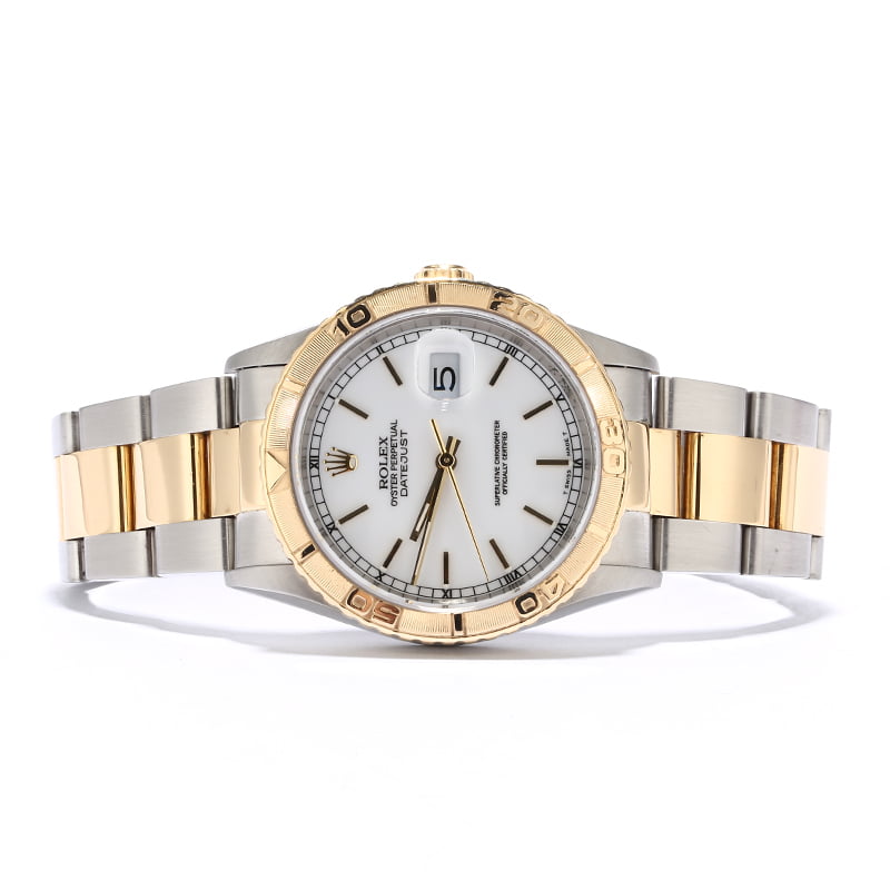 Rolex Datejust Turn-O-Graph 16263 White Index Dial