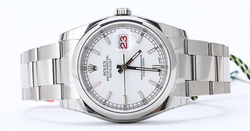 Unworn Rolex Datejust 116200 White Dial