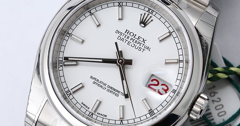 Unworn Rolex Datejust 116200 White Dial