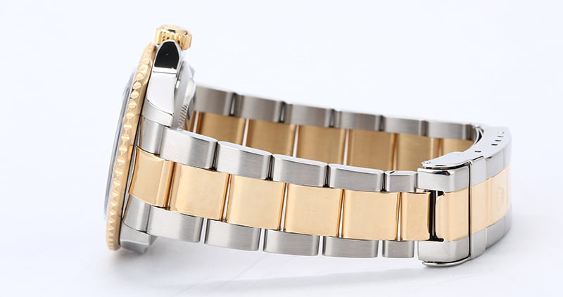 Rolex Submariner 16613 Serial Engraved with Gold-Thru Clasp