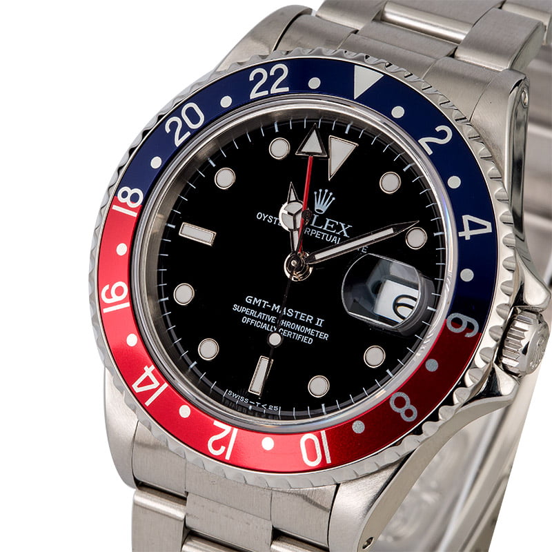 Rolex GMT-Master II Ref 16710 Stainless Steel 'Pepsi'