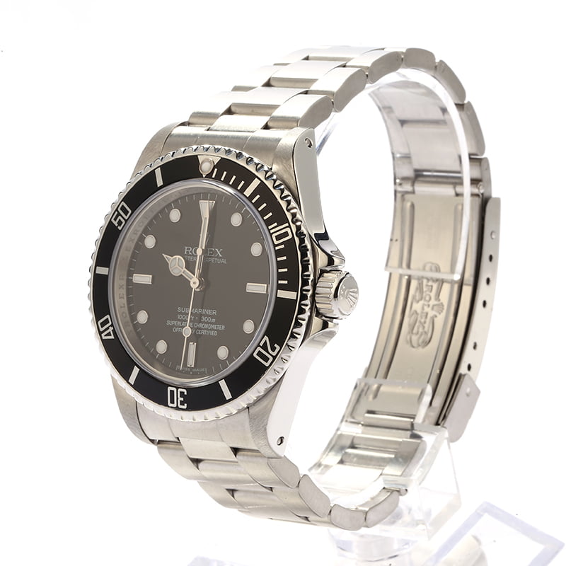 Rolex Submariner 14060 Serial Engraved No Date Watch