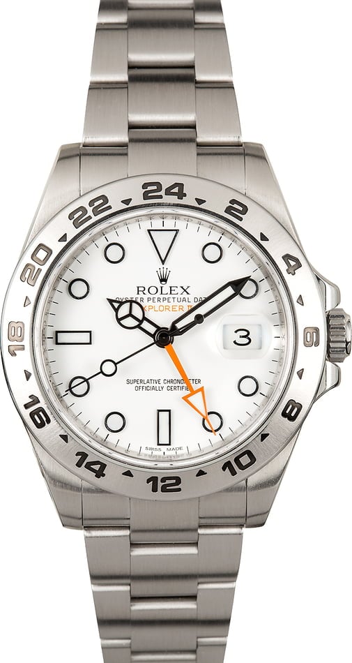 Used Rolex Explorer II Ref 216570 White 'Polar' Dial