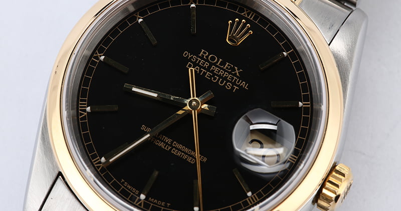 Rolex Datejust 16203 Black Dial