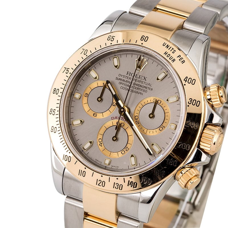 Rolex Daytona 116523 Slate Dial Two Tone Oyster