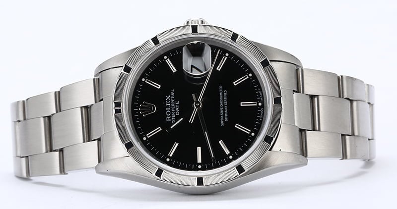 Used Rolex Date 15210 Black Dial