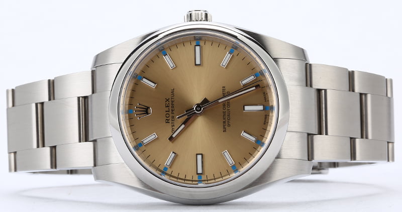 Rolex Oyster Perpetual 114200 Champagne Dial