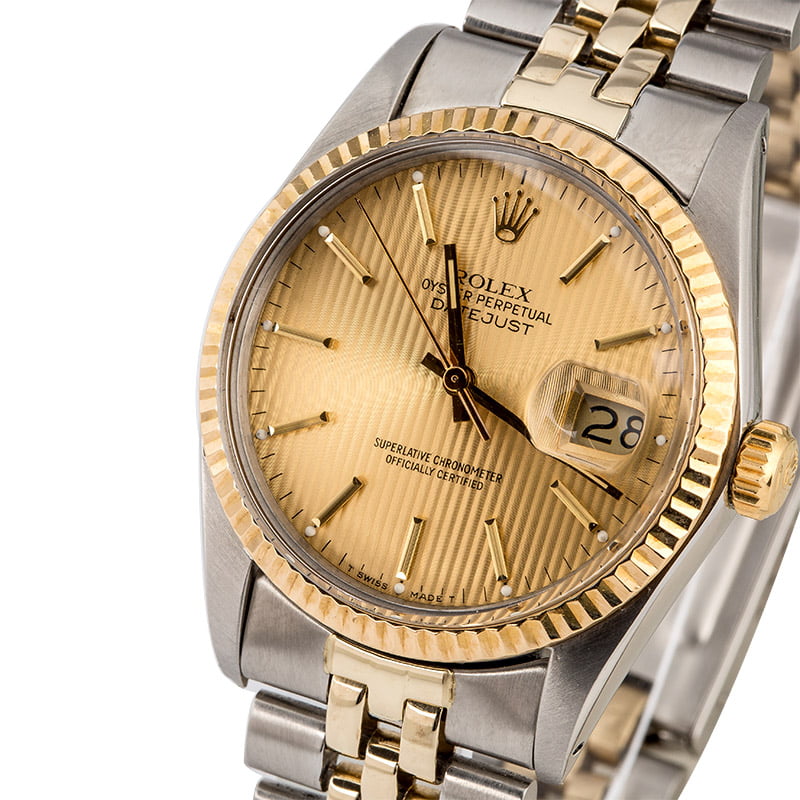 Rolex Datejust 16013 Tapestry Index Dial