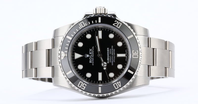 Rolex Submariner 114060 No Date Model with Factory Stickers